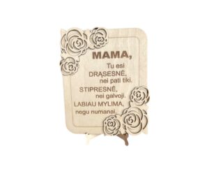 sveikinimas mama Graviruotas sveikinimas "Mamai"