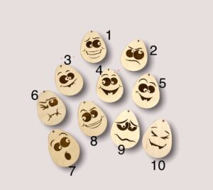 Pakabinama dekoracija "Emoji kiaušinis"