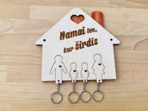raktine namai kus sirdis Raktų kabykla NAMAI KUR ŠIRDIS