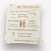 WC taisyklės