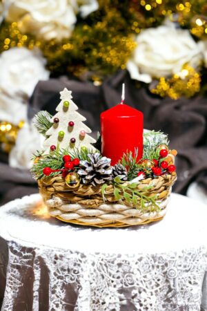 kaledkompozicija eglutė Kalėdinė kompozicija
