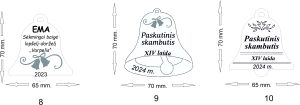 medal darzeliui varpelis Mediniai medaliai „Paskutinis skambutis“