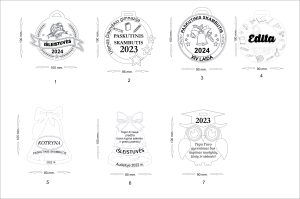 medal isleistuv Mediniai medaliai „Paskutinis skambutis“